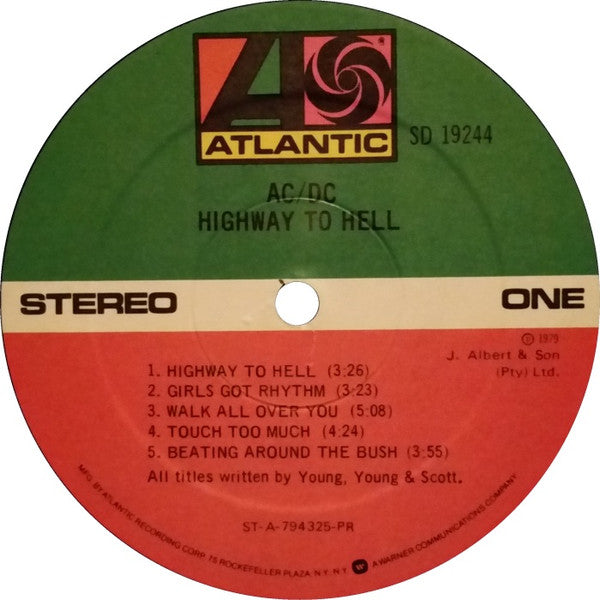 AC/DC : Highway To Hell (LP, Album, PR )