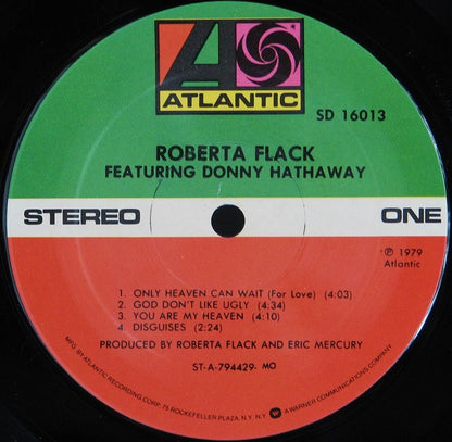 Roberta Flack Featuring Donny Hathaway : Roberta Flack Featuring Donny Hathaway (LP, Album, MO )