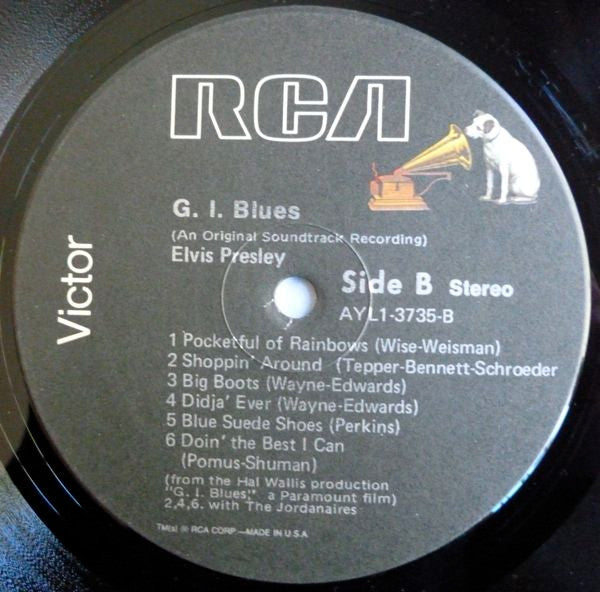 Elvis Presley : G.I. Blues (LP, Album, RE)