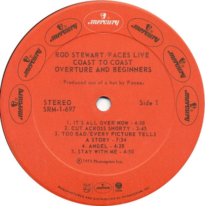 Rod Stewart / Faces (3) : Coast To Coast Overture And Beginners (LP, Album, Pre)