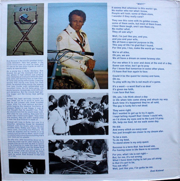 Evel Knievel : Evel Knievel (LP, Album, Gat)