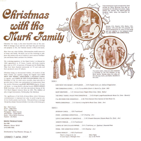 The Murk Family : Christmas With The Murk Family (LP)