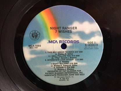 Night Ranger : 7 Wishes (LP, Album, Club, RCA)