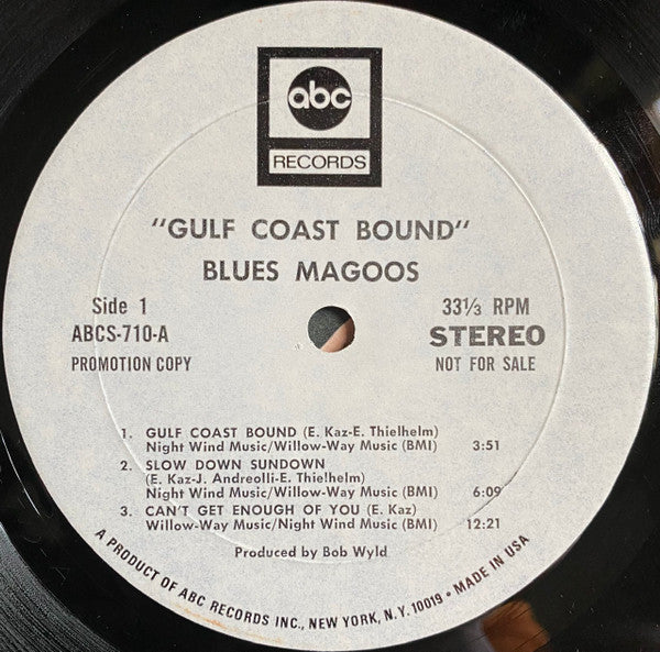 Blues Magoos : Gulf Coast Bound (LP, Album, Promo)