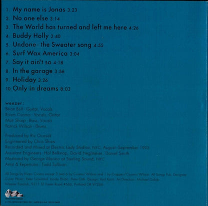 Weezer : Weezer (CD, Album, RE, Son)