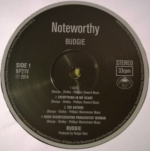 Budgie : Budgie (LP, Album, RE, 180)
