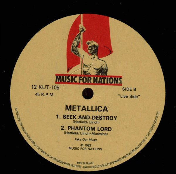 Metallica : Jump In The Fire (12", Single, Dar)