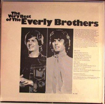 Everly Brothers : The Very Best Of The Everly Brothers (LP, Album, RE, Jac)