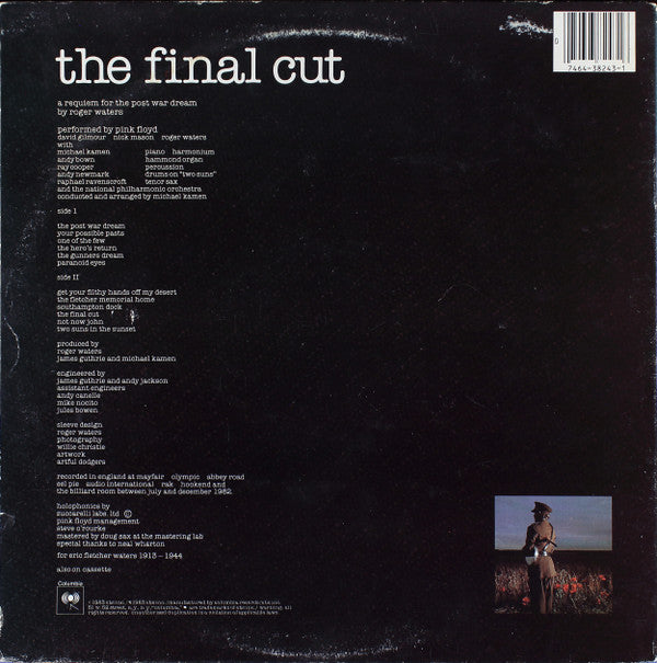 Pink Floyd : The Final Cut (LP, Album, Car)