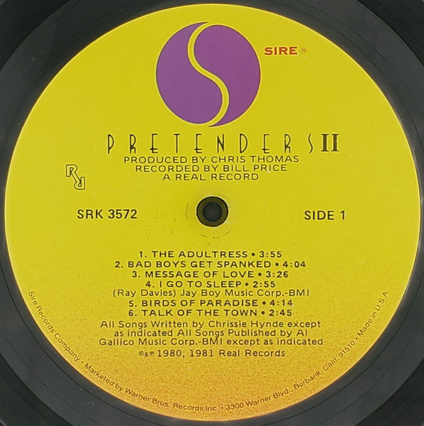 Pretenders* : Pretenders II (LP, Album, All)