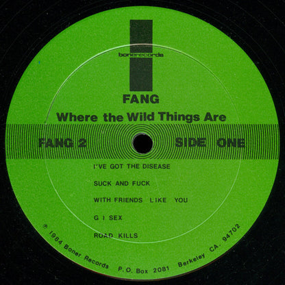 Fang (2) : Where The Wild Things Are (LP, RE)
