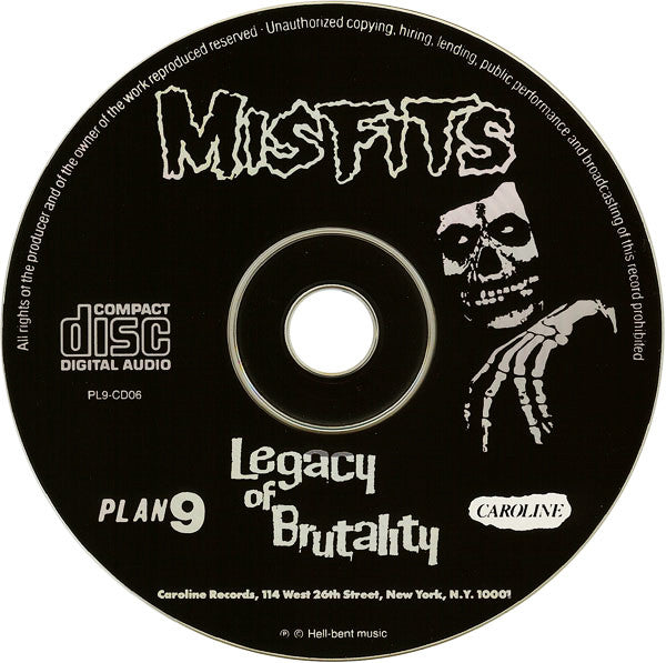 Misfits : Legacy Of Brutality  (CD, Album)