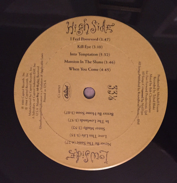 Crowded House : Temple Of Low Men (LP, Album, Club)