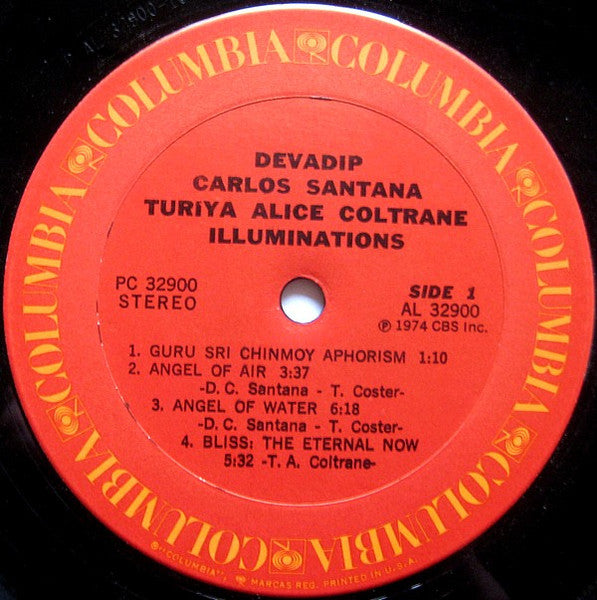 Devadip Carlos Santana* & Turiya Alice Coltrane* : Illuminations (LP, Album, Pit)
