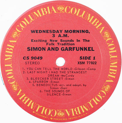 Simon & Garfunkel : Wednesday Morning, 3 A.M. (LP, Album, RE, Pit)