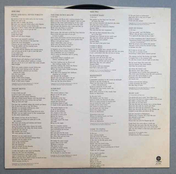 Bob Seger And The Silver Bullet Band : Night Moves (LP, Album, RE, Win)