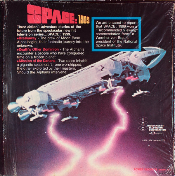 Unknown Artist : Space: 1999 (The Exciting New Hit TV Series) (LP)