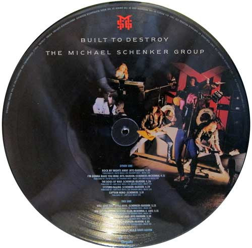 The Michael Schenker Group : Built To Destroy (LP, Album, Pic)