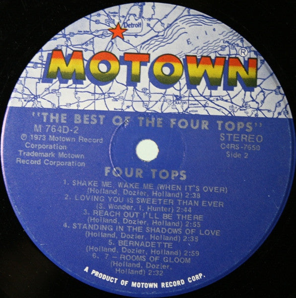 The Four Tops* : The Best Of The Four Tops (2xLP, Comp, Ind)