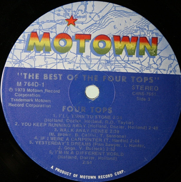 The Four Tops* : The Best Of The Four Tops (2xLP, Comp, Ind)