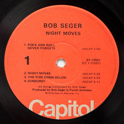 Bob Seger & The Silver Bullet Band* : Night Moves (LP, Album, Win)