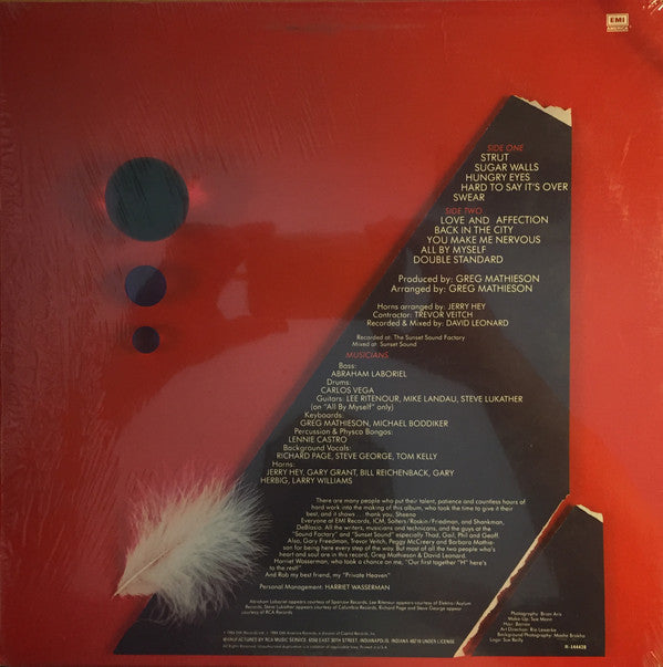 Sheena Easton : A Private Heaven (LP, Album, Club, RCA)