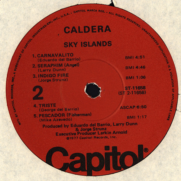 Caldera (2) : Sky Islands (LP, Album, Win)