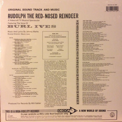 Burl Ives : Original Sound Track And Music From Rudolph The Red Nosed Reindeer (LP, Album, RE, 180)