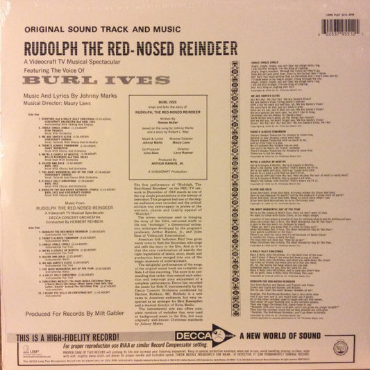 Burl Ives : Original Sound Track And Music From Rudolph The Red Nosed Reindeer (LP, Album, RE, 180)