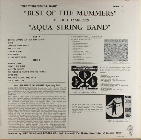 Aqua String Band : Best Of The Mummers (LP)