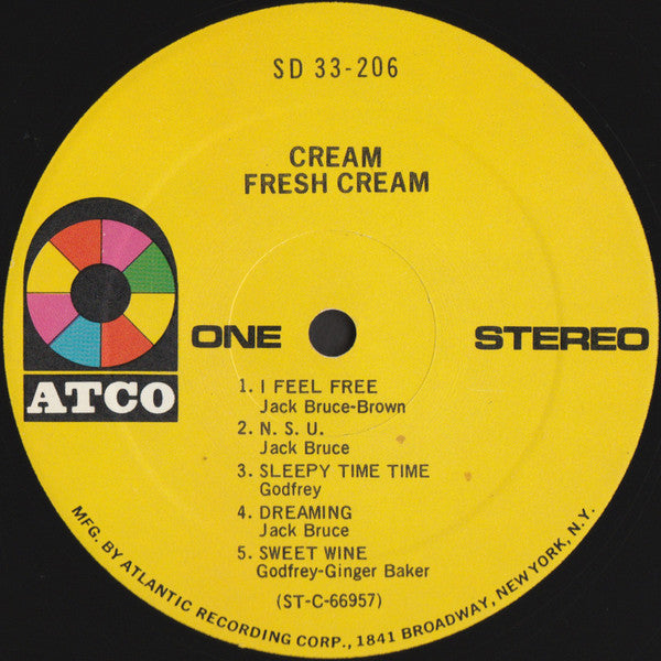 Cream (2) : Fresh Cream (LP, Album, RE, Pit)