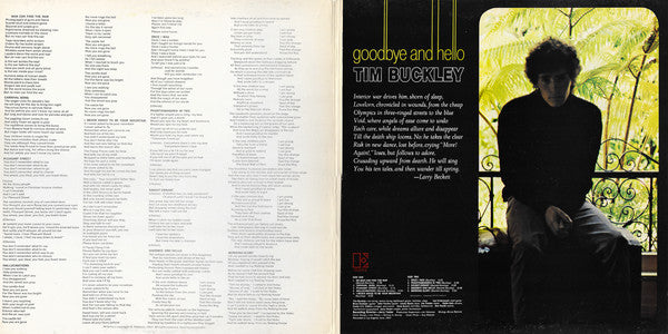 Tim Buckley : Goodbye And Hello (LP, Album, RE, Gat)