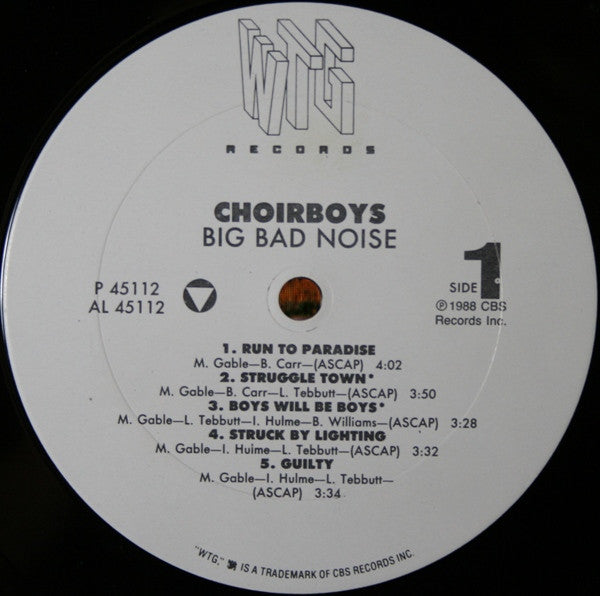 Choirboys : Big Bad Noise (LP, Album, Promo)