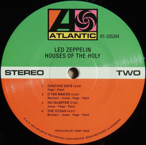 Led Zeppelin : Houses Of The Holy (LP, Album, RE, RM, 180)