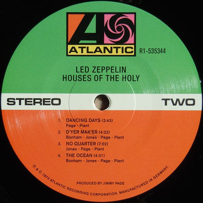 Led Zeppelin : Houses Of The Holy (LP, Album, RE, RM, 180)