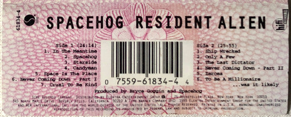 Spacehog : Resident Alien (Cass, Album, SR,)