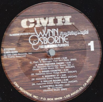 Wynn Osborne & His Bluegrass Playboys : Five String Magic (LP, Album)