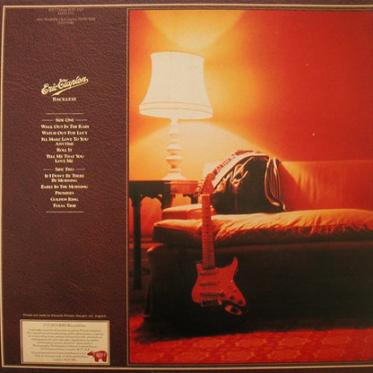 Eric Clapton : Backless (LP, Album, Sou)