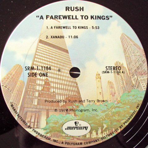 Rush : A Farewell To Kings (LP, Album, Gat)
