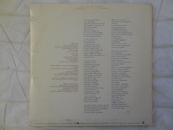 Gordon Lightfoot : Summertime Dream (LP, Album, Pit)