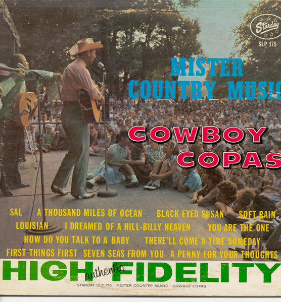 Cowboy Copas : Mister Country Music (LP, Album)