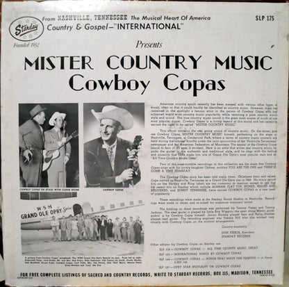 Cowboy Copas : Mister Country Music (LP, Album)