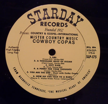 Cowboy Copas : Mister Country Music (LP, Album)