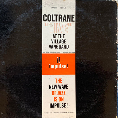 Coltrane* : "Live" At The Village Vanguard (LP, Album, Mono, Gat)