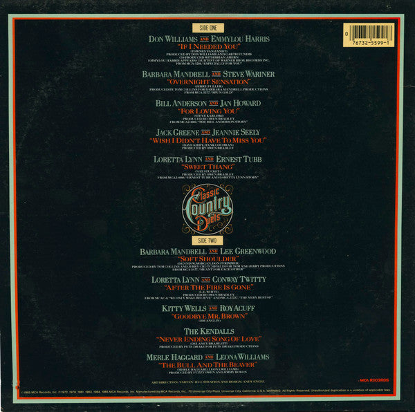 Various : Classic Country Duets (LP, Comp)