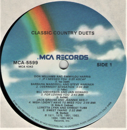 Various : Classic Country Duets (LP, Comp)
