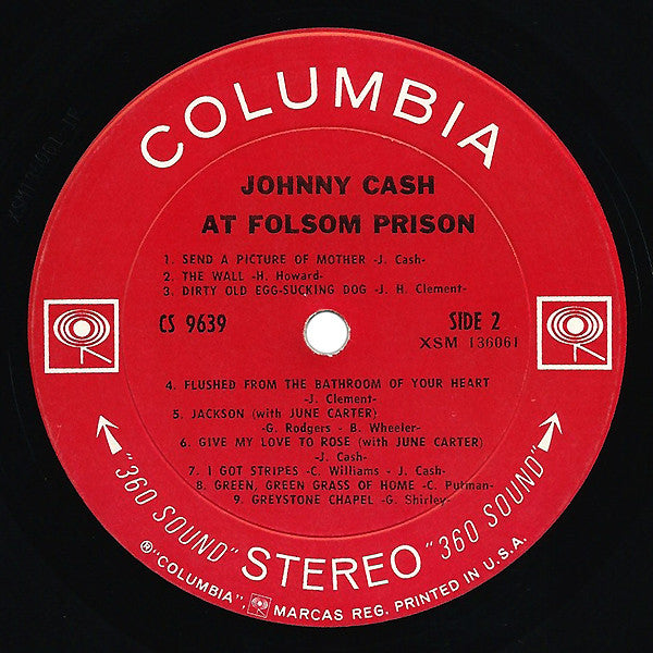 Johnny Cash : At Folsom Prison (LP, Album, Pit)