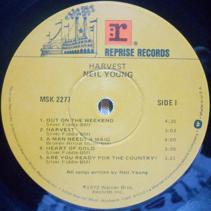 Neil Young : Harvest (LP, Album, RE, Win)