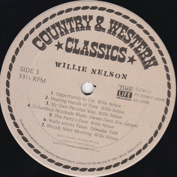 Willie Nelson : Country & Western Classics (3xLP, Comp + Box)