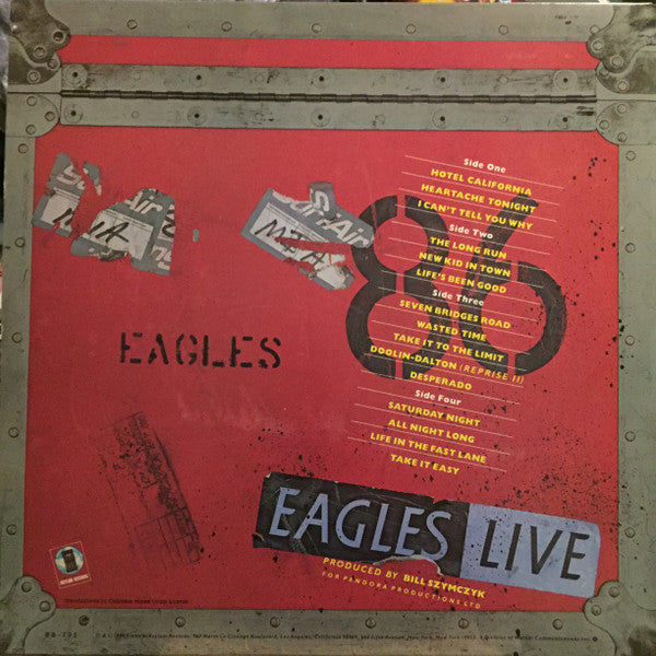Eagles : Eagles Live (2xLP, Album, Club, Col)